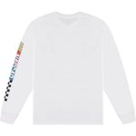 NASCAR Vintage Daytona 500 Shirt Racing Mens Graphic Long Sleeve T-Shirt (White, X-Large)