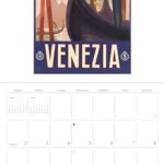 Italy: Vintage Travel Posters 2025 Wall Calendar