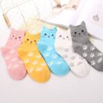 Jeasona Women’s Cute Cat Socks Cat Gifts for Women Fun Animals Funny Funky Cotton (Cute Cat)