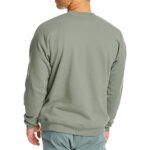 Hanes Men’s EcoSmart Sweatshirt, stonewashed green, Medium