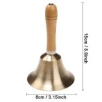 Super Loud Solid Brass Hand Call Bell